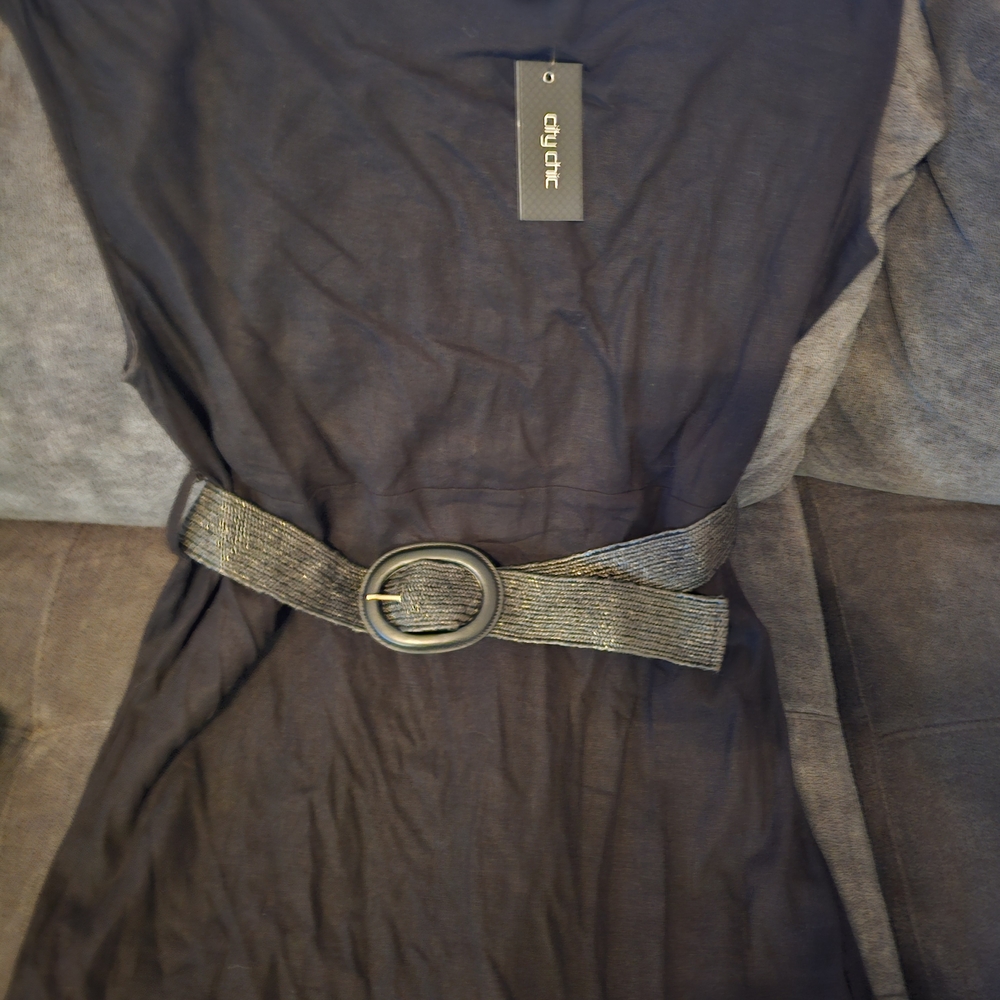 City Chic Millie Linen Maxi Dress – Size M/18, NWT - Picture 3 of 3